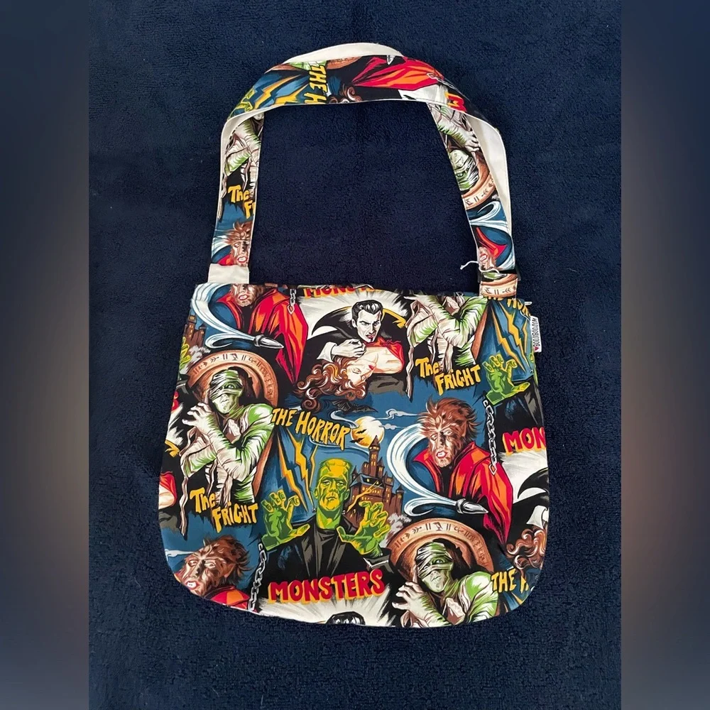 Monsters Cloth Canvas Over the Shoulder Bag - Picture 1 of 16